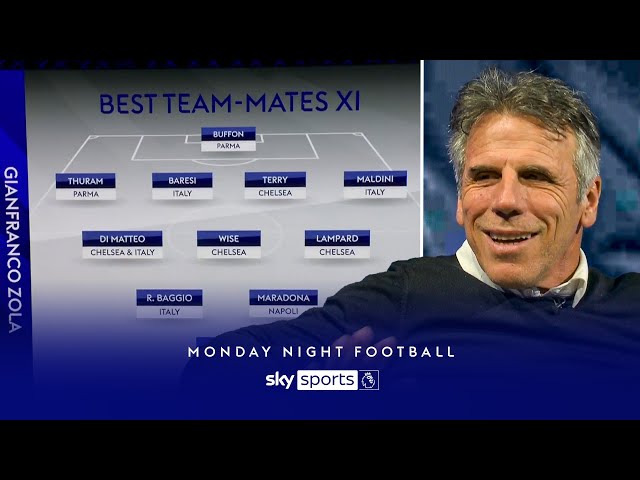 Gianfranco Zola picks his BEST teammates XI! 🤩 | Maradona, Maldini & more...