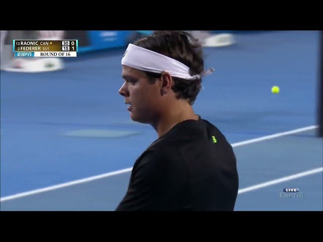 Federer vs Raonic - Australian Open 2013 R4 Full Match