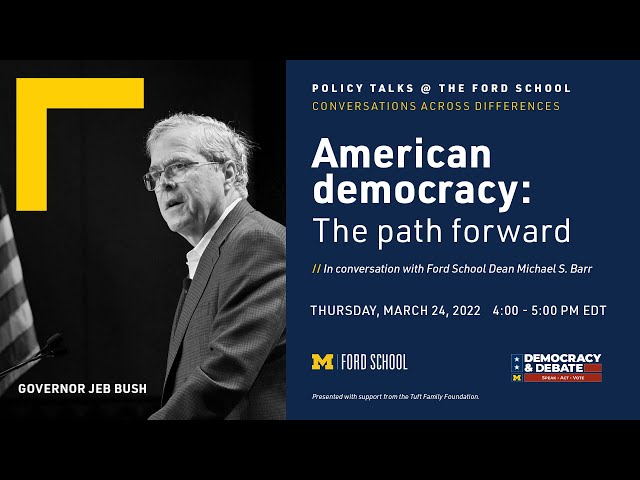 Jeb Bush: American democracy - The path forward