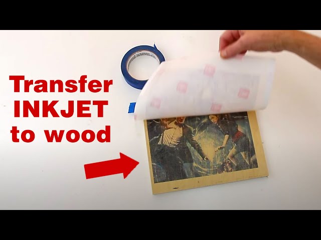 How to transfer an inkjet photo to wood