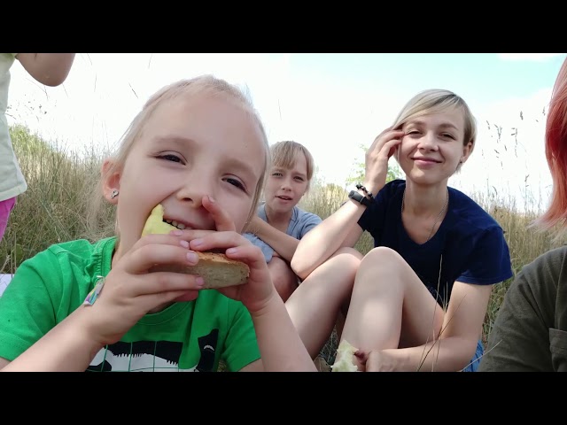 Family Life in Rural Ukraine: Summer Walk With Kids and Dogs