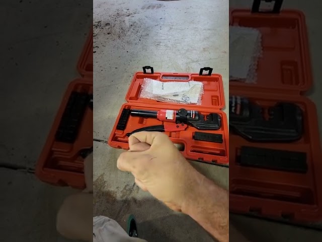 A Cool Tool. Tool Review on a Harbor Freight hydraulic Crimping Tool