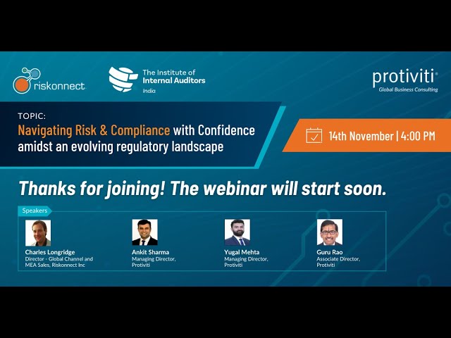 Webinar Recording | Navigating Risk & Compliance