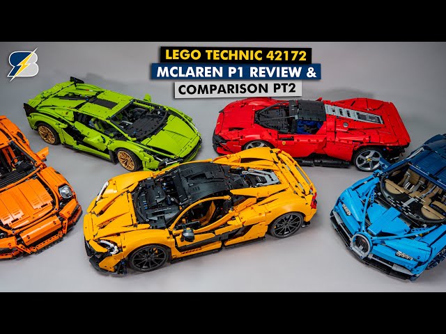 LEGO Technic 42172 McLaren P1 detailed building review part 2 - features, comparison & more!