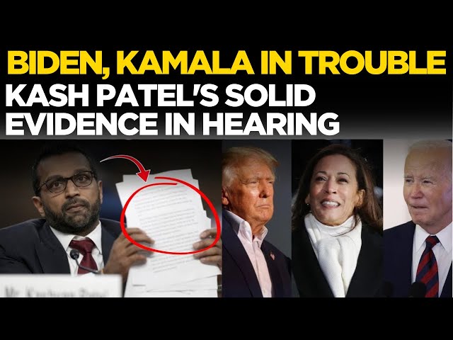 LIVE: Biden, Kamala in Trouble? Trump Aide Kash Patel Bombshell Stuns Dems In FBI Senate Hearing