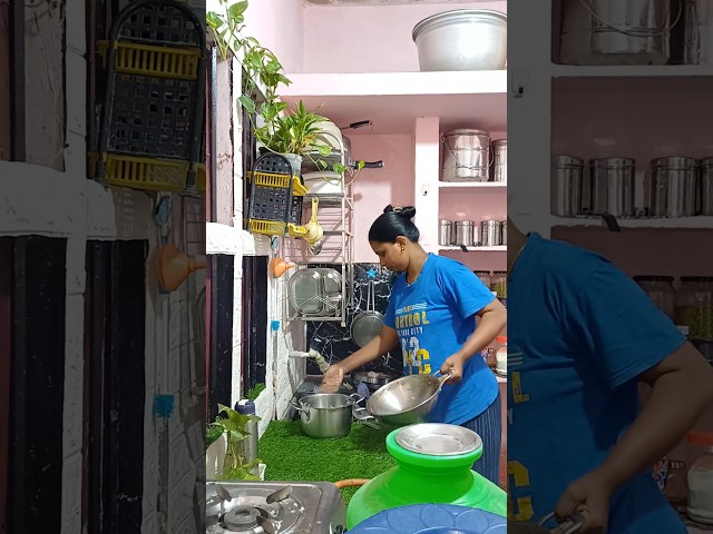 Kitchen cleaning routine||10feb25||#minivlog #diml #yojithamma #food #trendingshorts #ytshorts