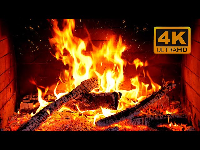 🔥 Fireplace 4K. Cozy Winter