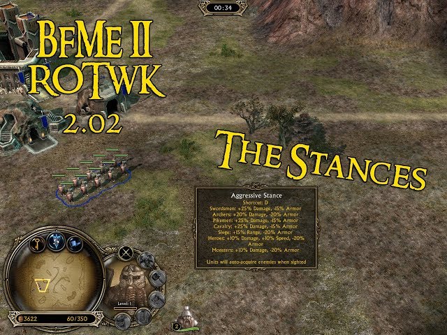 BFME II ROTWK 2.02 STRATEGY GUIDE #2 THE STANCES