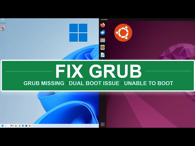 Fix Grub | Windows and Linux Dual Boot | Unable to Boot Linux | UEFI GPT