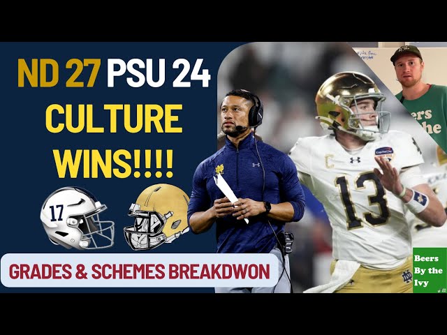 Notre Dame Beats Penn State Football | Winning Culture Prevails | Why I love Football