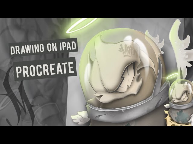 How to draw space bear on iPad | Procreate speed drawing #drawing