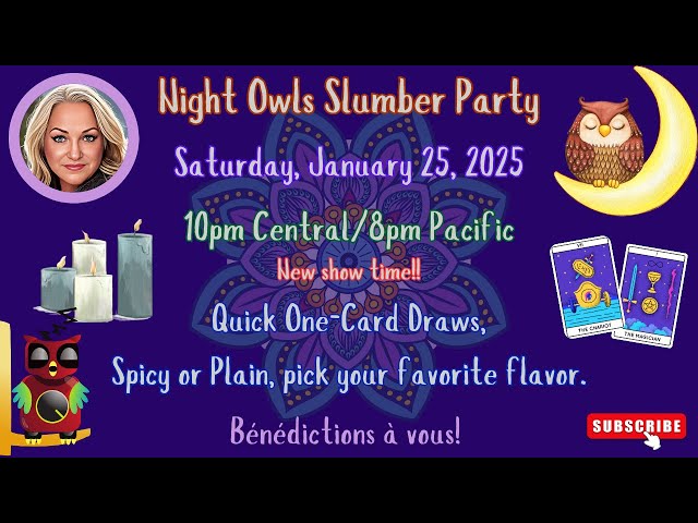 Night Owls Slumber Party - January 25 2025