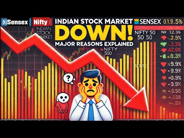 5 Reason tock market crash Hindi 2025 | stock market falling reason