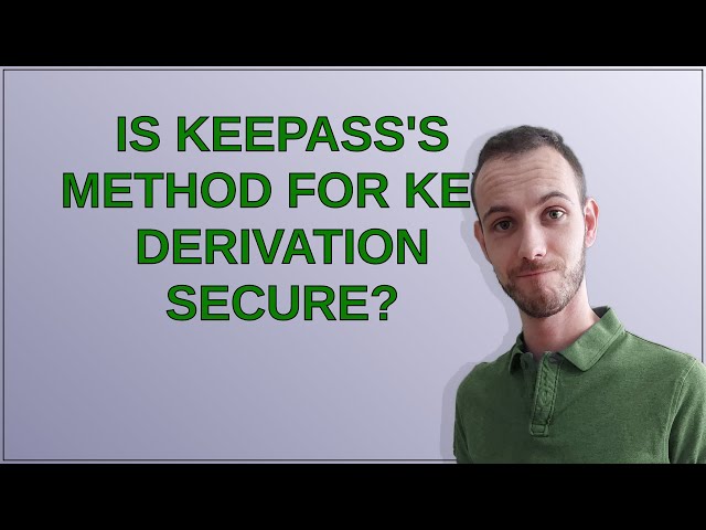 Security: Is KeePass's method for key derivation secure?