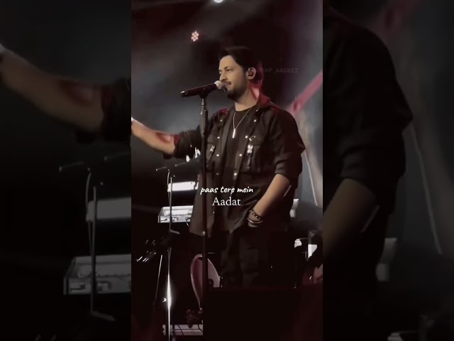 Aadat by Atif Aslam🥀🖤..... #song #coversong #singer #music #latestcover #mashupsong #atifaslam #love