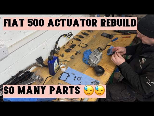 FIAT 500 SPORT AUTOMATIC CAT S ACTUATOR REBUILD