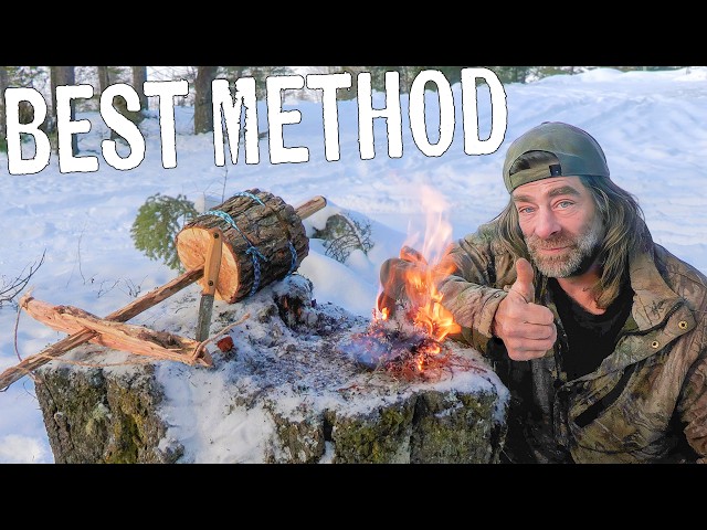 Easiest Bushcraft Fire Starting Method | Pump Drill