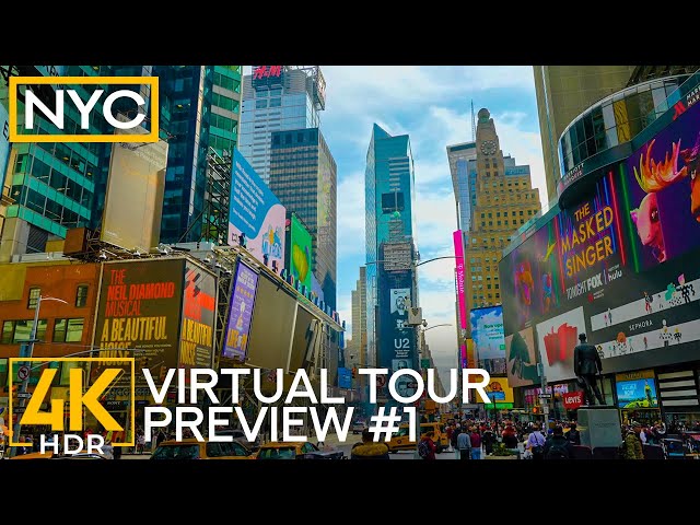 NYC Midtown Onewheel Ride - 4K HDR Virtual Tour in the Center of New York City - Preview 1