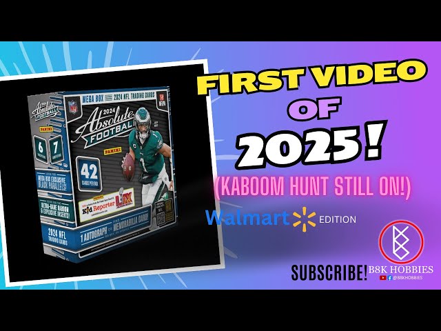 2024 ABSOLUTE FOOTBALL MEGA from WALMART! Kaboom!💥 or Kablam!?Hunt Still On! #hobby #megabox #panini