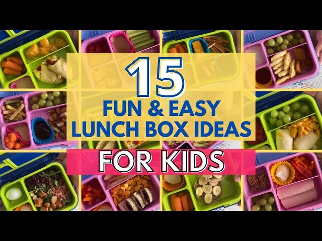 Kid's Lunch Box Ideas | Back to School Lunch Ideas | Lunch Box Recipes | Easy Lunches for Kids