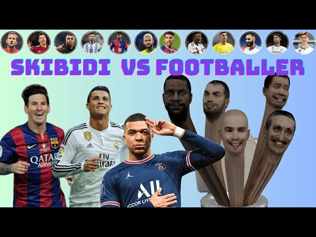 Legendary Footballers vs. Skibidi Challenge in BeamNG! #c7r #messi #ronaldo #mbappe #challange #fifa