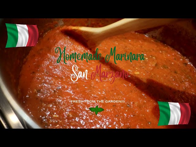 Homemade San Marzano Marinara #marinarasauce #SanMarzano #italy #garden #vegan #plantbased #italia