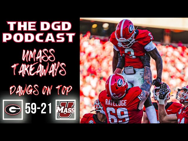 Georgia Handles UMASS 59-21| Dawgs Clinch SEC Championship Berth