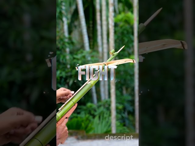 I just built THREE insane weapons using ONLY bamboo #diy