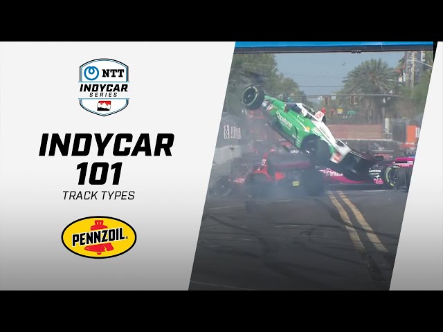 Which track types does the NTT INDYCAR SERIES race on? | INDYCAR 101 presented by Pennzoil