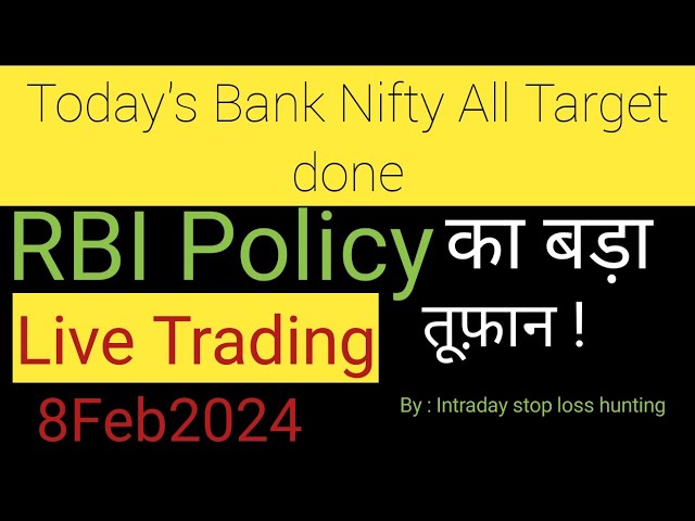 Today's Bank Nifty Analysis |Today's Bank Nifty Analysis for 8Feb2024