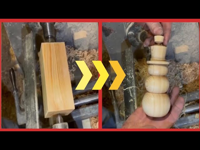 Interesting process 😳🤔 | Turning a Rectangular wood into Round table leg | Subscribe Random Tech HD