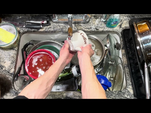 ASMR Washing Dishes 40! (no talking)