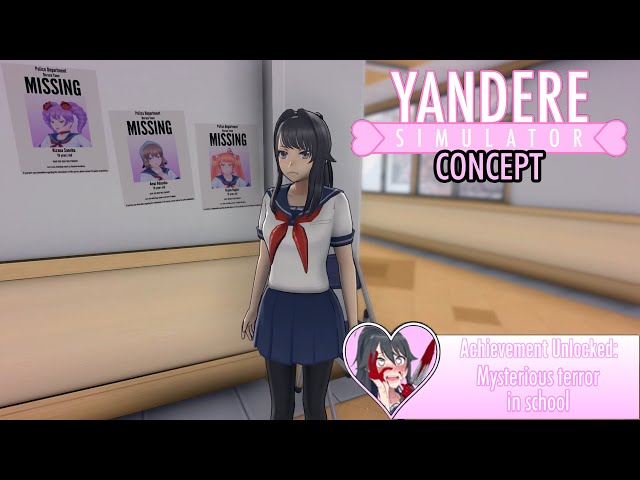 (Mysterious terror in school) Achievement Concept | Yandere Simulator