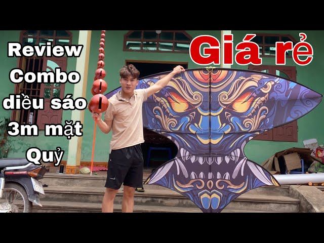 Thắng Vlogs Review Combo Diều Sáo CacBon 3M Mặt Quỷ Giá Rẻ Học Sinh