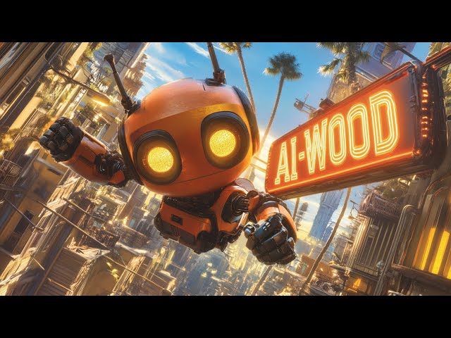 Robot’s Christmas Journey in Hollywood | AI-Animated Short w/ Leonardo DiCaprio & Tarantino