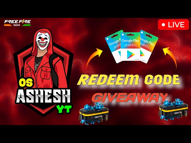 OS ASHESH LIVE || LIVE GIVEAWAY || #livegiveway #freefire