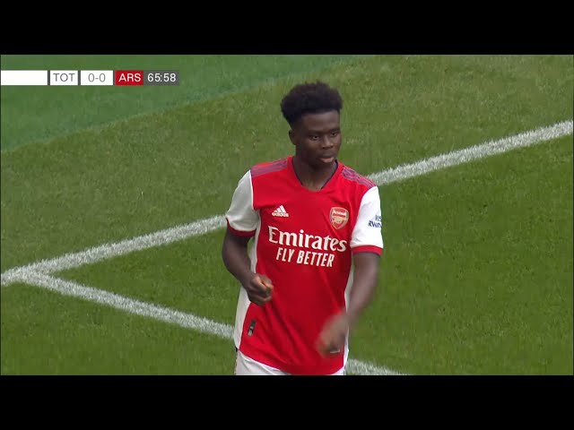 Bukayo Saka vs Tottenham (8/8/2021)