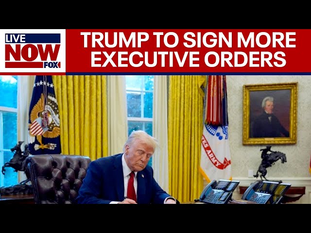 LIVE: President Trump signs new Executive Orders in White House Oval Office