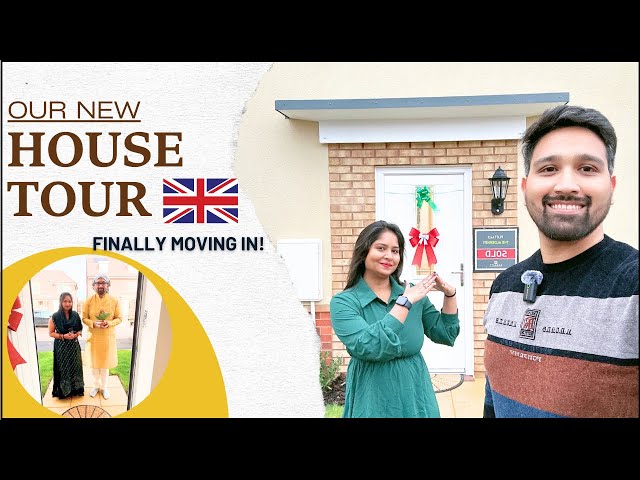 Finally Our New House Tour In UK | Grah Pravesh | Alderney | Indian YouTuber In UK #uk #dreamhome