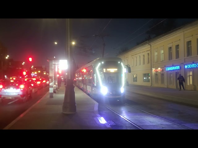 moscow tram new line radonezskogo street 2024