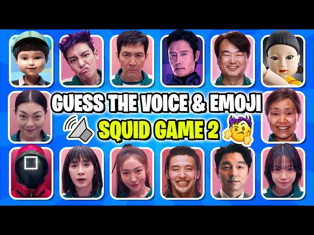 Guess Squid Game 2's Character by Their VOICE & EMOJIS | Squid Game 2 Quiz #585