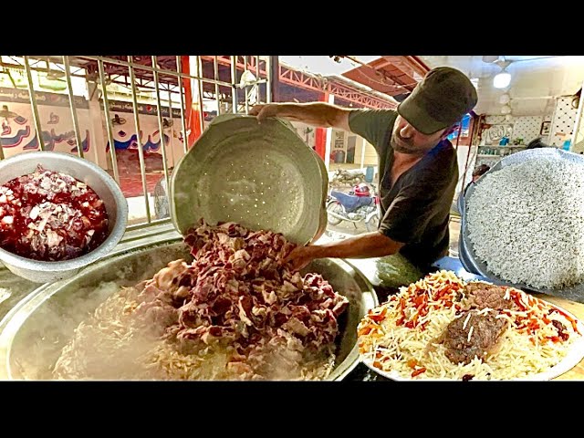 Authentic KABULI PULAO Recipe | 200 Kg + Giant Afghan Traditional Meat Rice Making