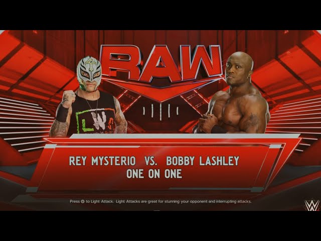 Rey Mysterio vs Bobby Lashley Full Match 2025 | RAW WWE 2K24 PS5