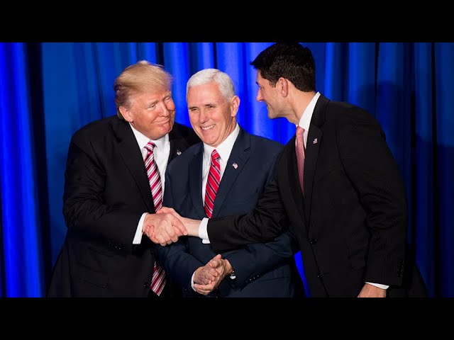 Donald Trump and Mike Pence Shake Hands During First Interaction in Nearly 4 Years