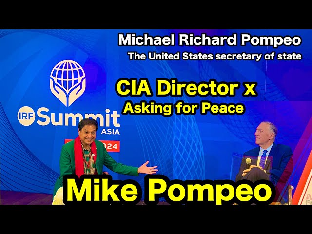 Mike Pompeo Answering to Humayun Mughal Journalist IRF Summit Asia 2024 Tokyo