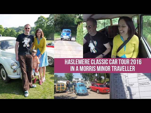 Haslemere Classic Car tour rally 2016 in a 1969 Morris Minor Traveller