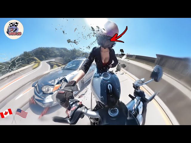 BRUTAL MOTORCYCLE CRASHES | CRAZY & EPIC Motorcycle Beginner Mistakes 2024 #7.