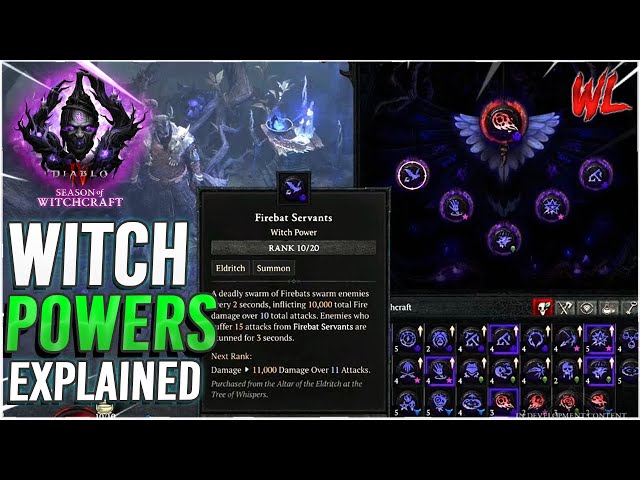 Diablo 4 Season 7 Witch Powers Explained!