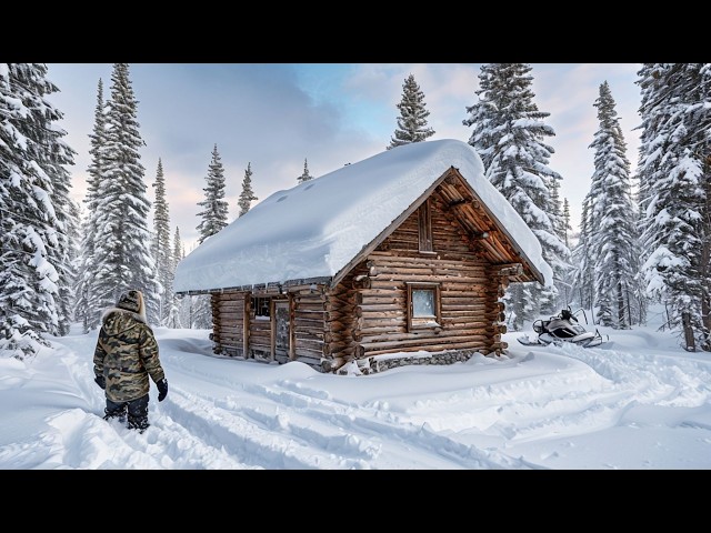 I'm Living OFFGRID in a Snowy Forest Wonderland