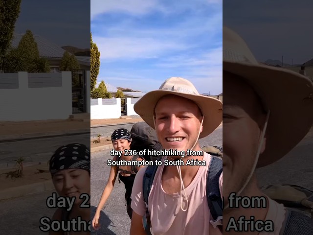 Day 236 of hitchhiking from Southampton 🇬🇧 to South Africa 🇿🇦 #southamptontosouthafrica #travel